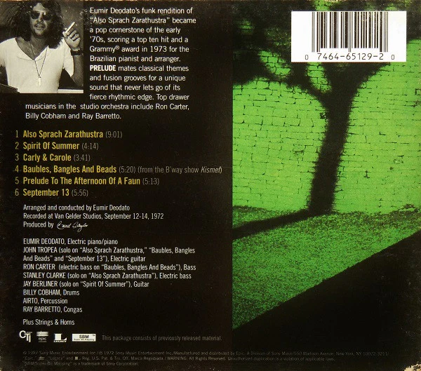 Deodato* - Prelude (CD, Album, RE, RM) - Image 2