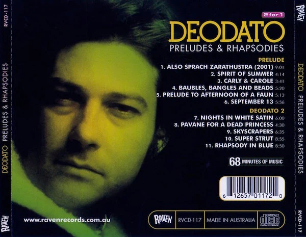 Deodato* - Preludes & Rhapsodies (CD, Comp, RM) - Image 2