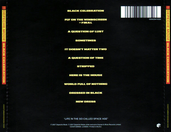 Depeche Mode - Black Celebration (CD, Album, RE, RM, RP, Col) - Image 2