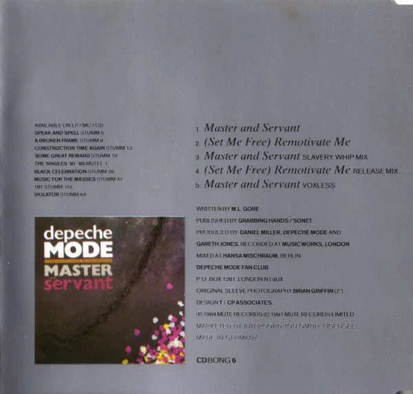 Depeche Mode - Master And Servant (CD, Single, RE) - Image 2
