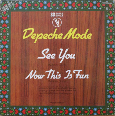 Depeche Mode - See You / Now This Is Fun (12", Single, Ltd) - Image 2