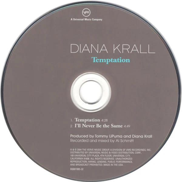 Diana Krall - Temptation (CD, Single) - Image 4