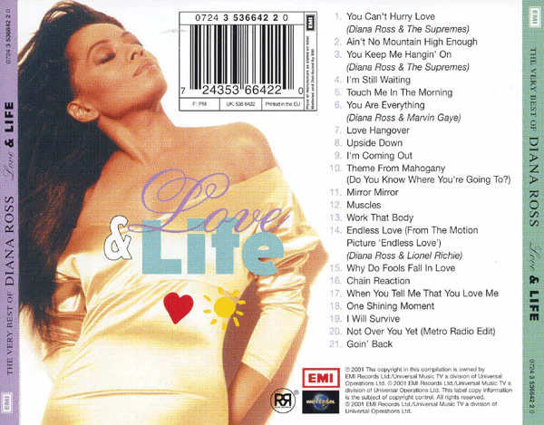 Diana Ross - Love & Life - The Very Best Of Diana Ross (CD, Comp) - Image 2