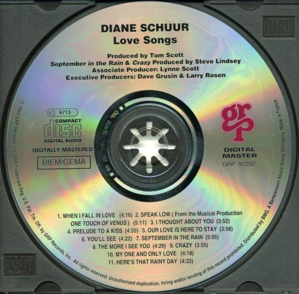 Diane Schuur - Love Songs (CD, Album) - Image 4