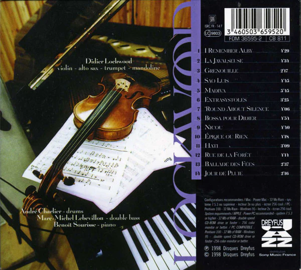 Didier Lockwood - 'Round About Silence (CD, Album, Enh) - Image 2