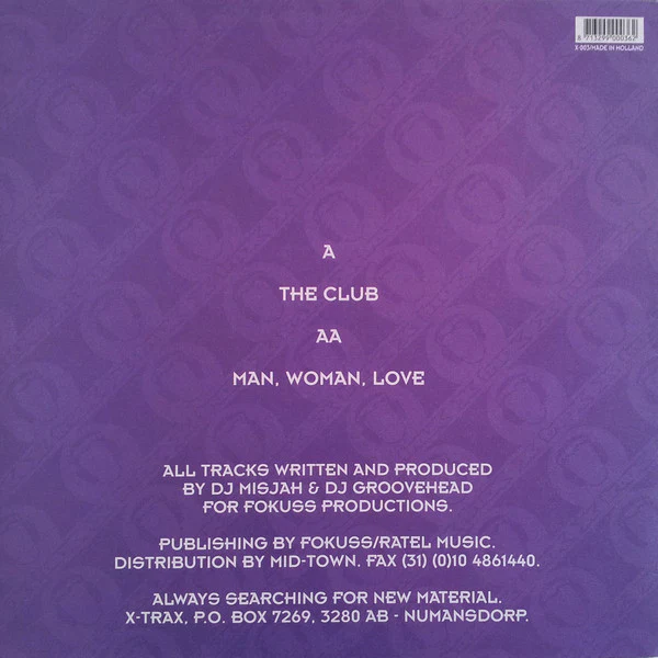 Digital Express - The Club / Man, Woman, Love (12") - Image 2