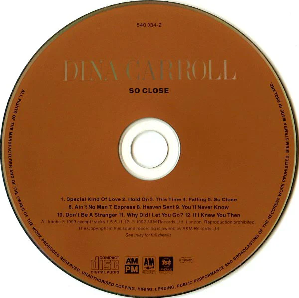 Dina Carroll - So Close (CD, Album) - Image 3