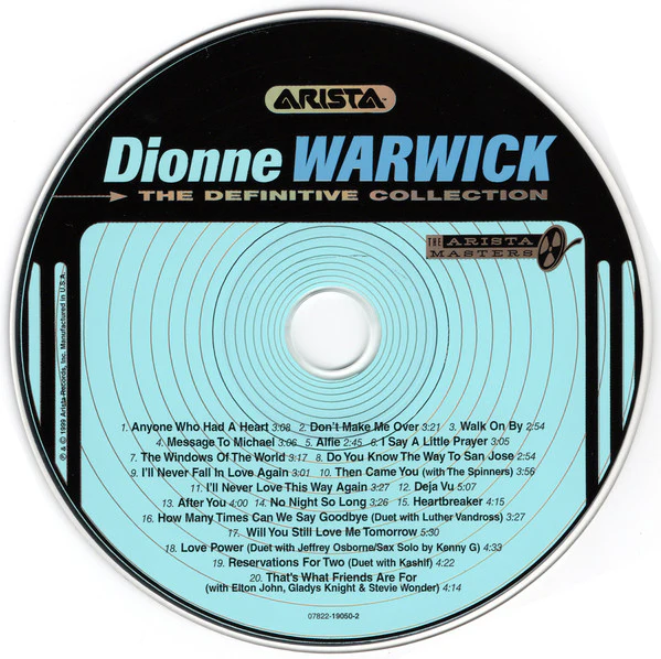 Dionne Warwick - The Definitive Collection (CD, Comp, RM) - Image 3