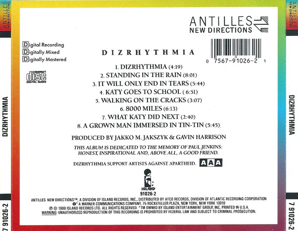 Dizrhythmia - Dizrhythmia (CD, Album) - Image 2