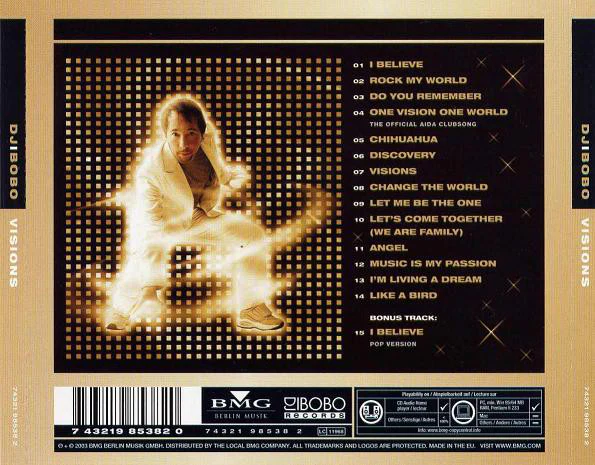 DJ BoBo - Visions (CD, Album) - Image 3