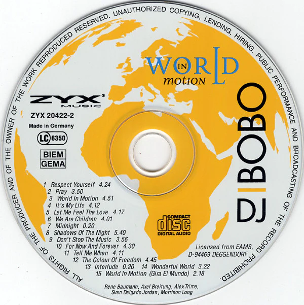 DJ BoBo - World In Motion (CD, Album) - Image 3