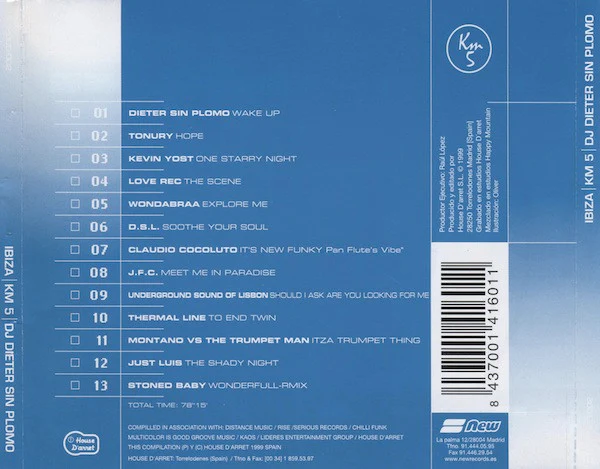 DJ Dieter Sin Plomo* - KM5 Ibiza (CD, Mixed) - Image 2
