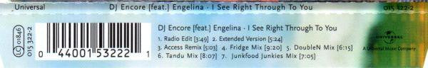 DJ Encore (Feat.) Engelina - I See Right Through To You (CD, Maxi) - Image 2