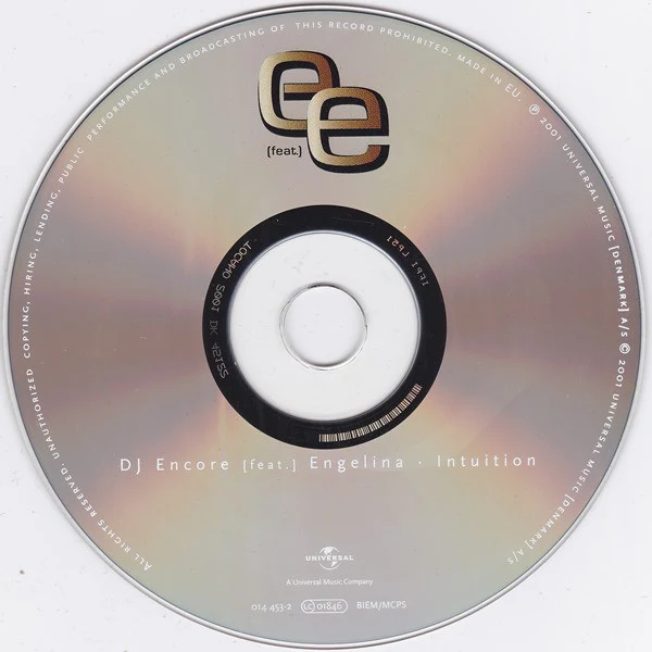 DJ Encore Feat. Engelina - Intuition (CD, Album) - Image 3