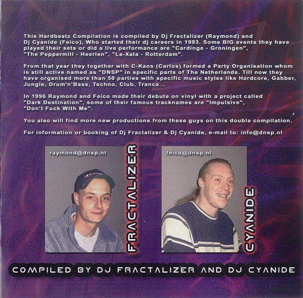 DJ Fractalizer* And DJ Cyanide - Hardbeatz Volume 1 (2xCD, Comp) - Image 4