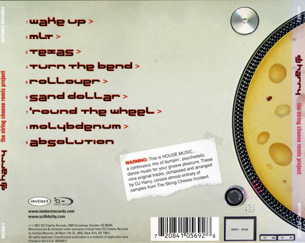 DJ Harry (6) - The String Cheese Remix Project (CD, Album, Rem) - Image 2