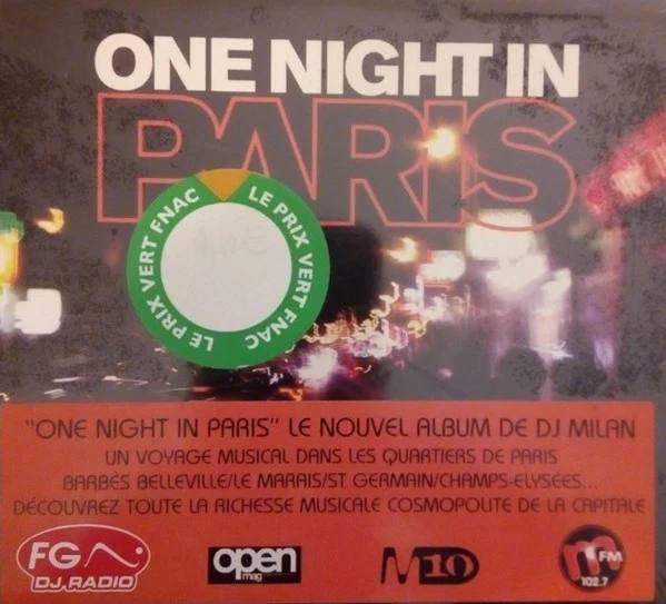 DJ Milan - One Night In Paris (CD, Album)