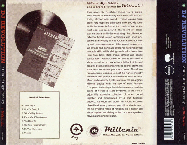 DJ Revolution - The ABC's Of High Fidelity (CD, Comp, Mixed) - Image 3