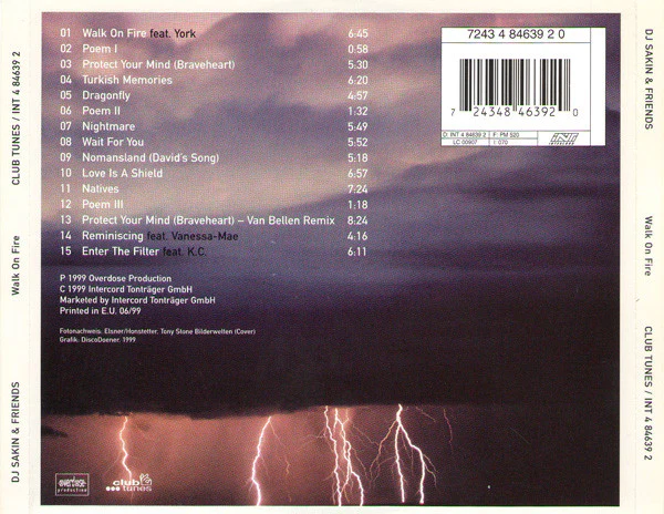 DJ Sakin & Friends - Walk On Fire (CD, Album, Mixed) - Image 2