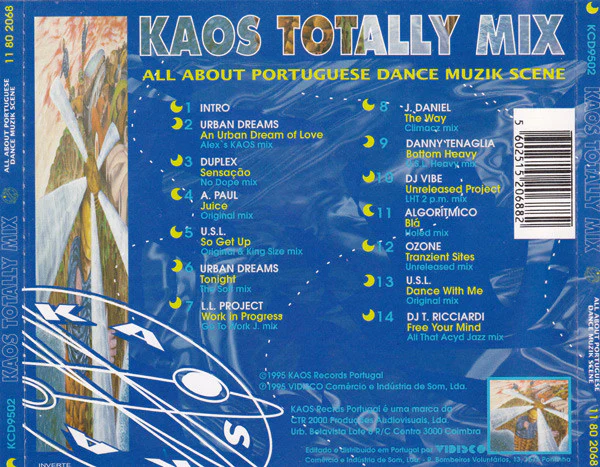 DJ Vibe - Kaos Totally Mix - All About Portuguese Dance Muzik Scene (CD, Mixed) - Image 2