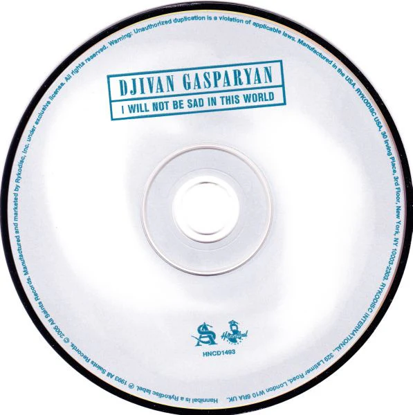 Djivan Gasparyan - I Will Not Be Sad In This World (CD, Album, RE) - Image 3