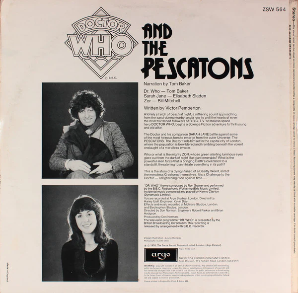 Doctor Who - Doctor Who And The Pescatons (LP, Album) - Image 2