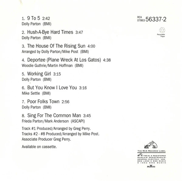 Dolly Parton - 9 To 5 And Odd Jobs (CD, Album) - Image 2