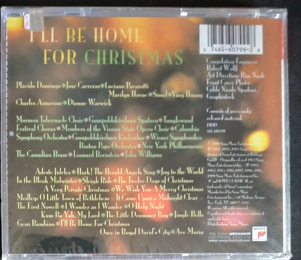 Domingo* ∙ Carreras* ∙ Pavarotti* - I'll Be Home For Christmas (CD, Comp) - Image 2