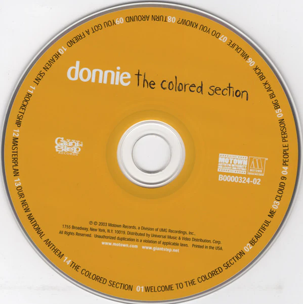 Donnie - The Colored Section (CD, Album) - Image 3