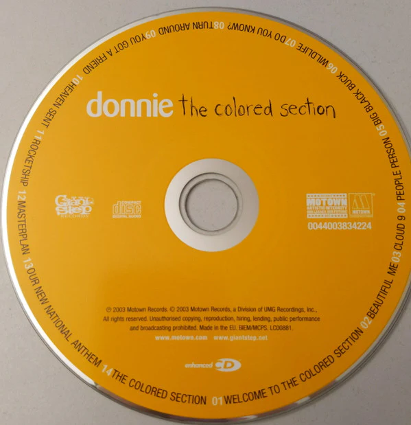 Donnie - The Colored Section (CD, Album, Enh) - Image 3