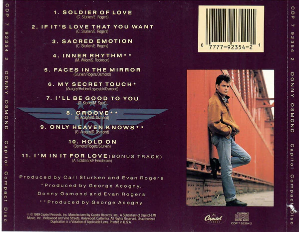 Donny Osmond - Donny Osmond (CD, Album) - Image 3
