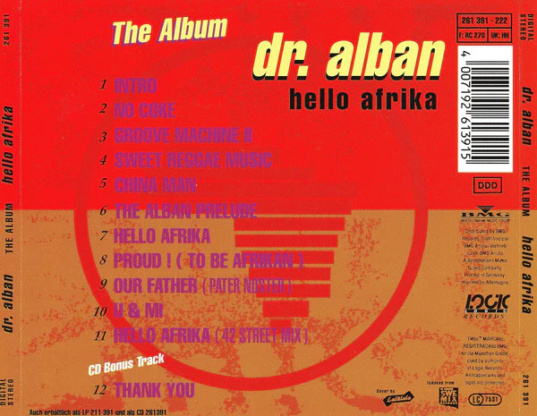 Dr. Alban - Hello Afrika (The Album) (CD, Album) - Image 5