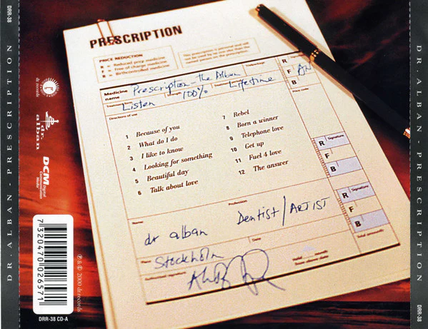Dr. Alban - Prescription (CD, Album) - Image 2