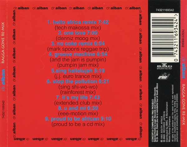 Dr. Alban - Ragga Gone Re-mix (CD, Comp, Ltd) - Image 2
