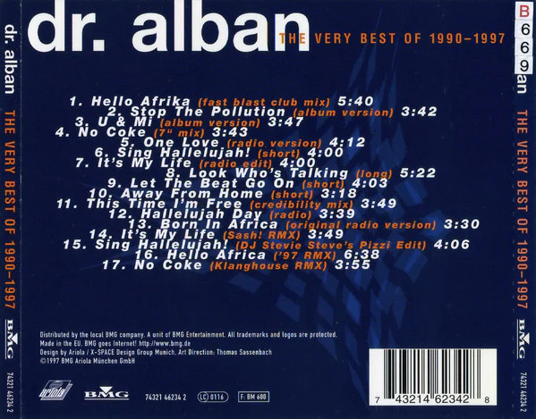 Dr. Alban - The Very Best Of 1990 - 1997 (CD, Comp) - Image 2