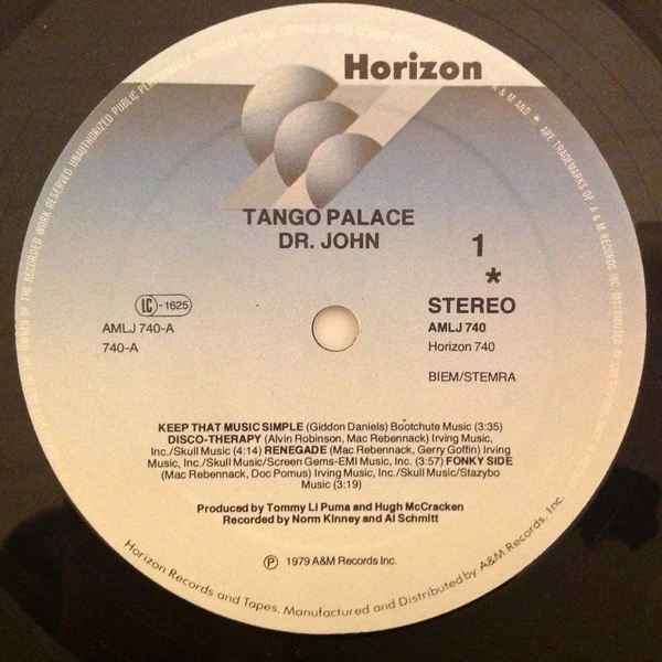 Dr. John - Tango Palace (LP, Album) - Image 3
