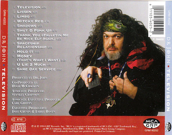Dr. John - Television (CD, Album) - Image 2