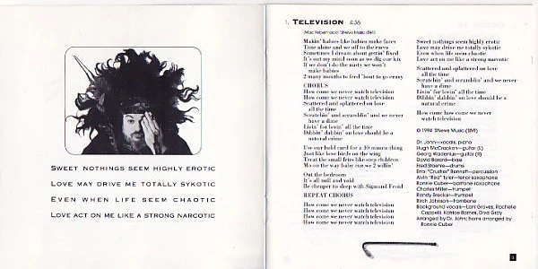 Dr. John - Television (CD, Album) - Image 5