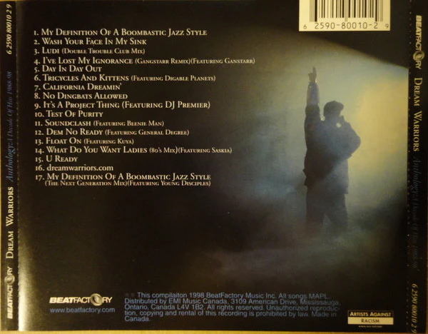 Dream Warriors - Anthology: A Decade Of Hits 1988-1998 (CD, Comp) - Image 2