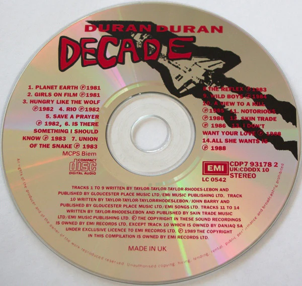 Duran Duran - Decade (CD, Comp, Dis) - Image 3