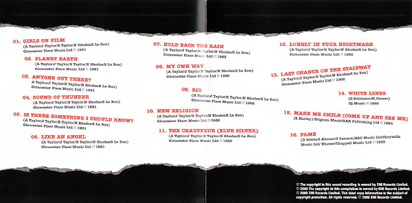 Duran Duran - Girls On Film 'The Collection' (CD, Comp) - Image 4