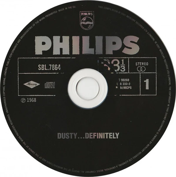 Dusty Springfield - Dusty... Definitely (CD, Album, RM) - Image 3