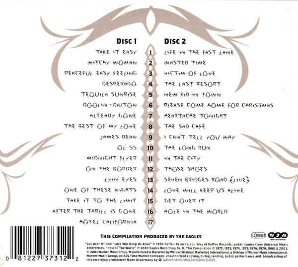 Eagles - The Complete Greatest Hits (2xCD, Comp, RM) - Image 2