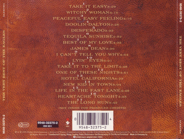 Eagles - The Very Best Of The Eagles (CD, Comp) - Image 2