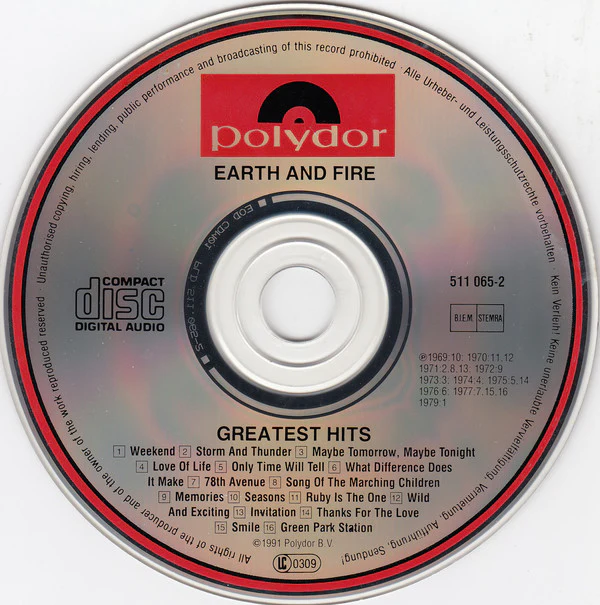 Earth & Fire* - Greatest Hits (CD, Comp) - Image 3