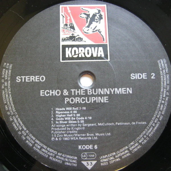 Echo & The Bunnymen - Porcupine (LP, Album) - Image 4