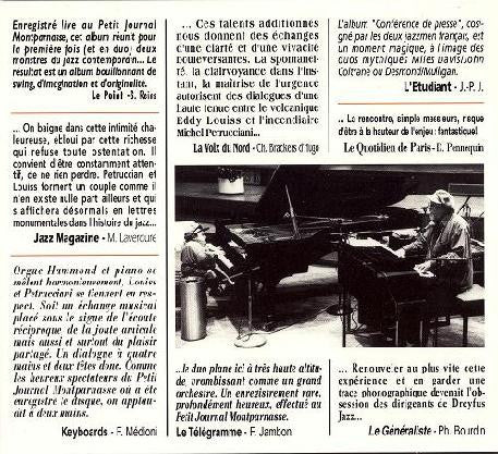 Eddy Louiss & Michel Petrucciani - Conférence De Presse... L'Intégrale (2xCD, Album, Comp) - Image 3