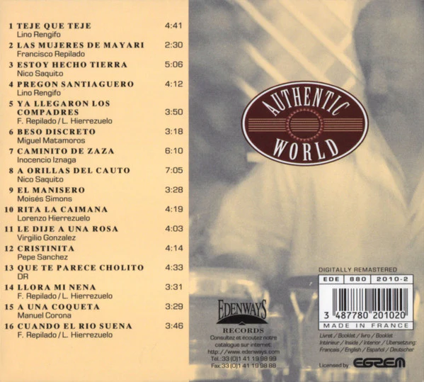 Eliades Ochoa Y Cuarteto Patria* - Son De Santiago (CD, Comp, RM, dig) - Image 2