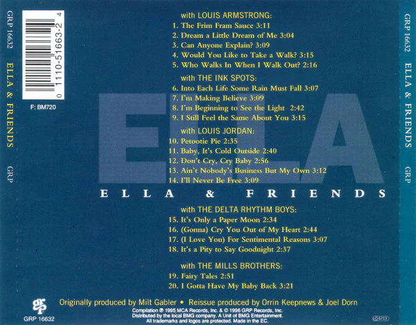 Ella Fitzgerald - Ella & Friends (CD, Comp, RE) - Image 2