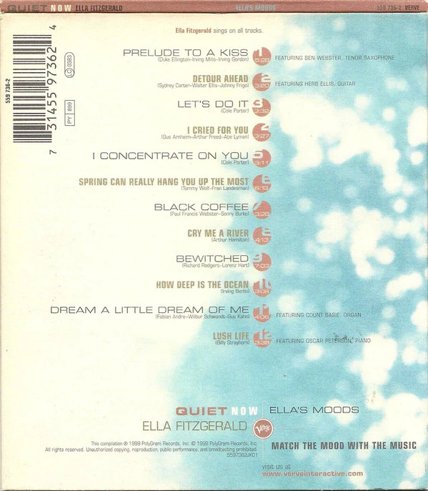 Ella Fitzgerald - Ella's Moods (CD, Comp, Car) - Image 2